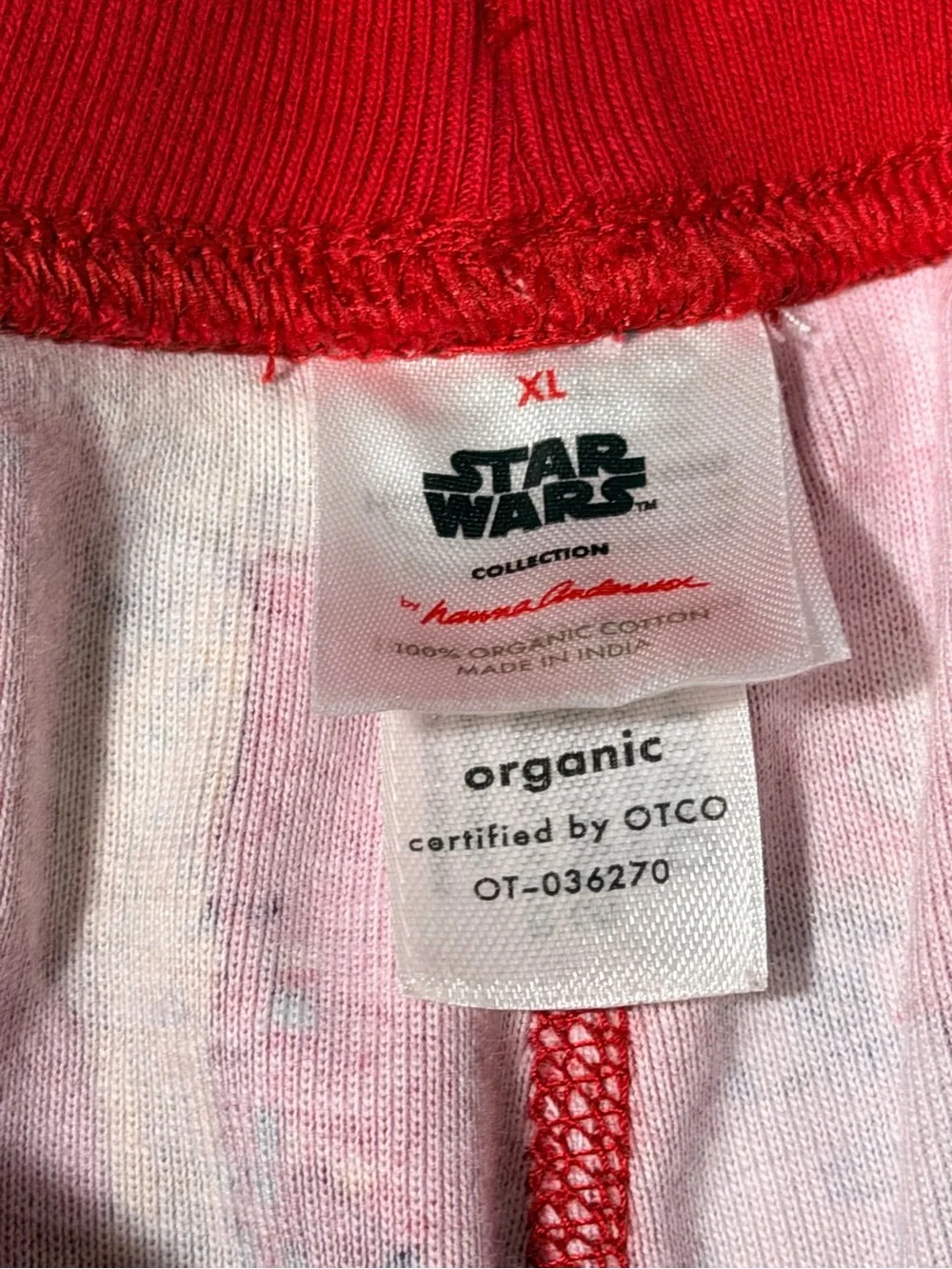 Hanna Andersson Star Wars Pajama Set - Red Holiday Print - Top XXL / Pants XL